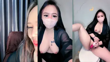 Miss Bby Buka Masker Show Dada Pink Menggoda poster